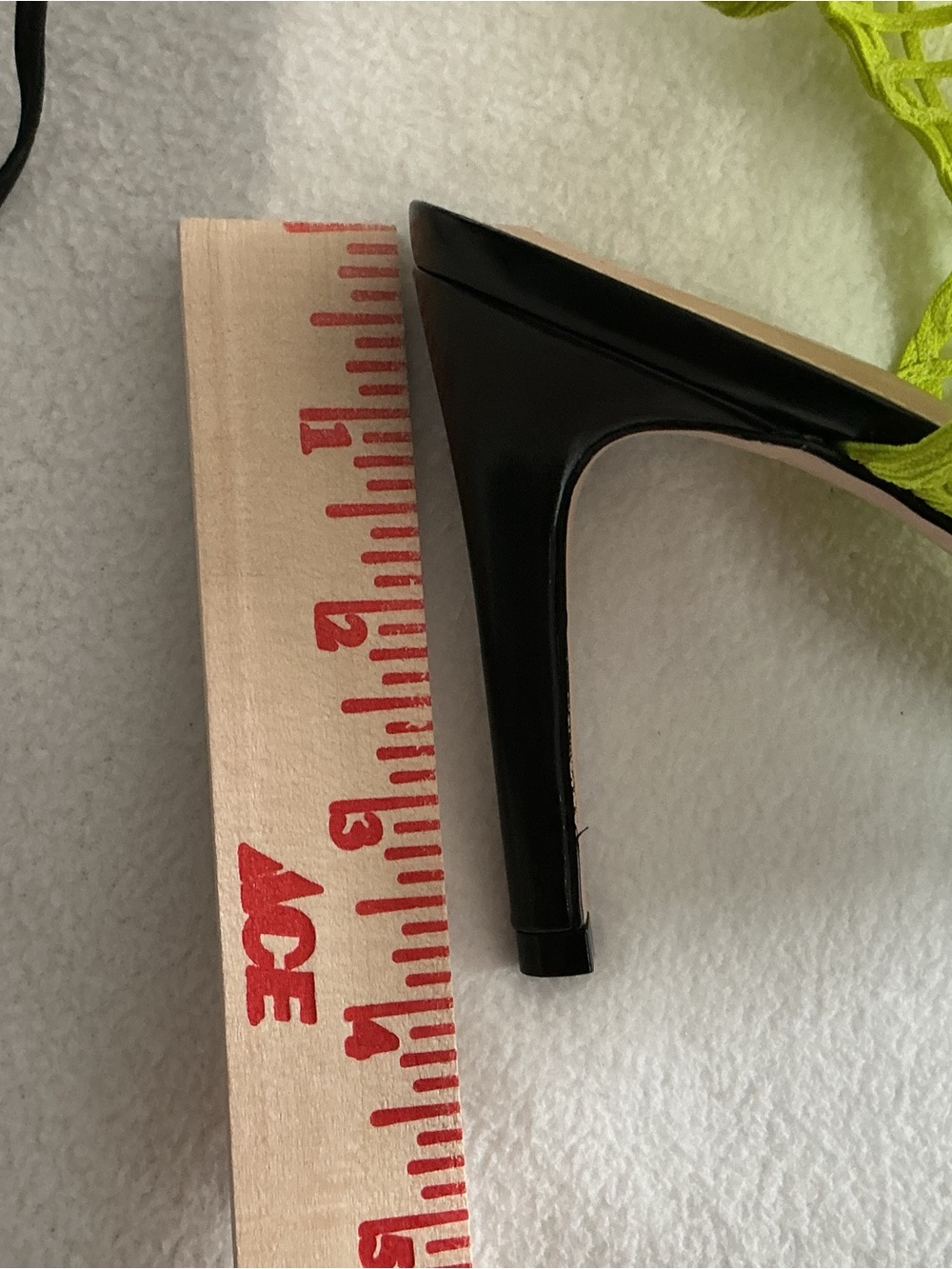 Vicenza Neon Lime Green Caged Mesh Lace Up Stiletto Heel Sandals Sz 7 - Picture 9 of 9